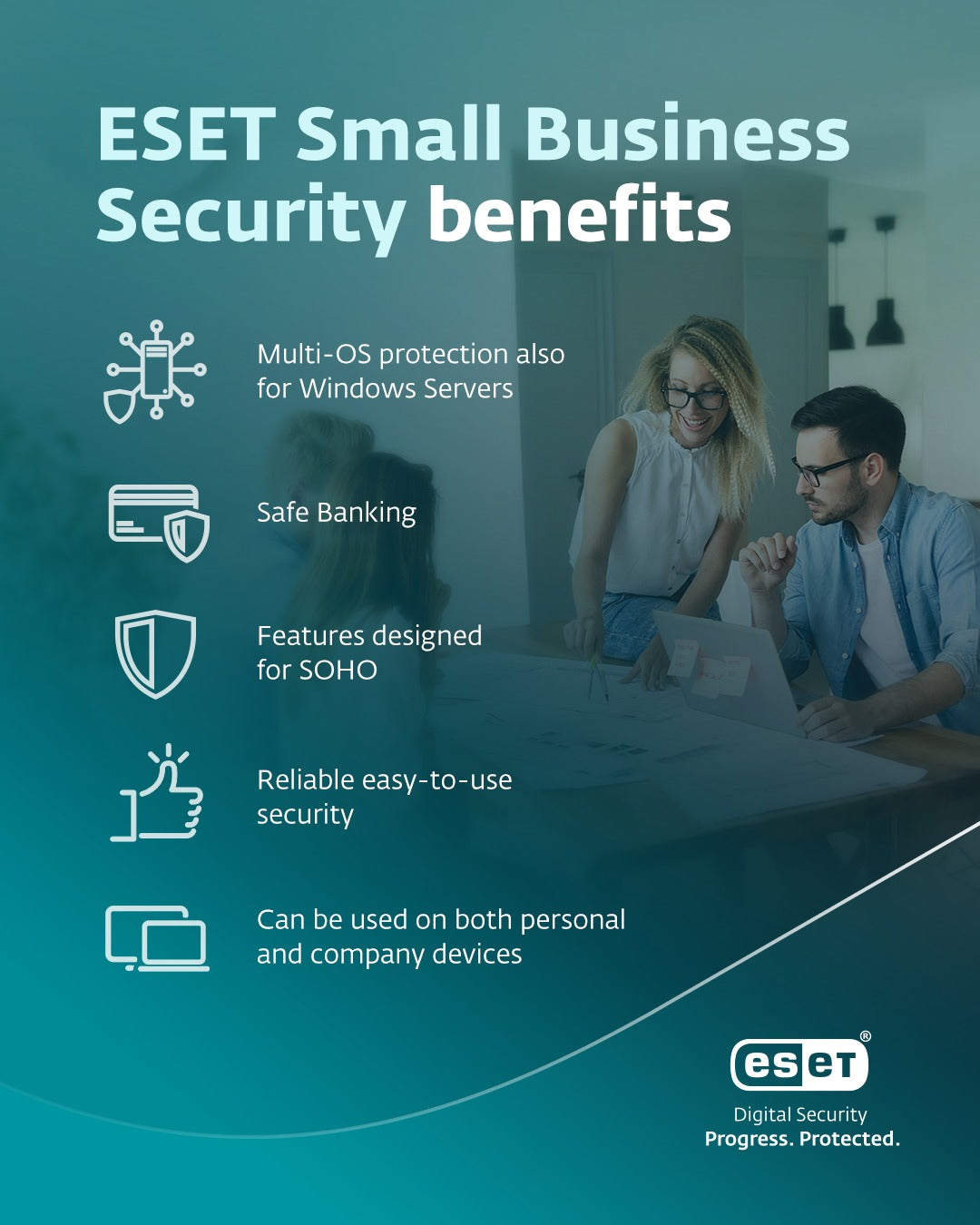 ESET Small Business Security - 5 User Cyber Protection | Unlimited VPN