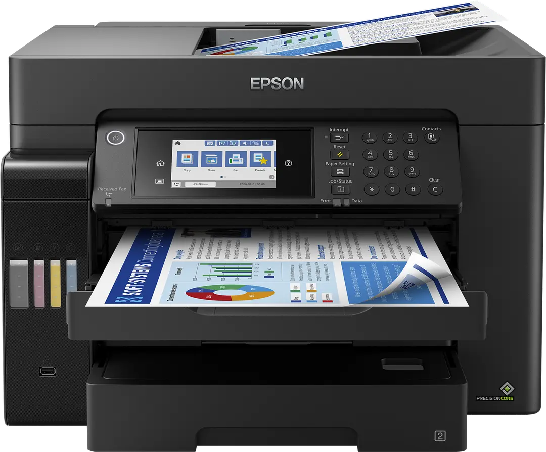 Epson EcoTank L15160 A3+ 4-in-1 Wi-Fi Ink Tank Printer with Fax, 32ppm Mono & Color, Full Duplex