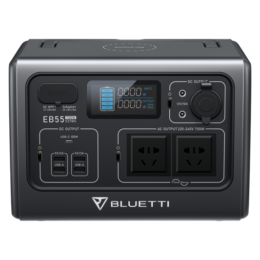 BLUETTI EB55 Power Station | 700W 537Wh – Unleash Your Power