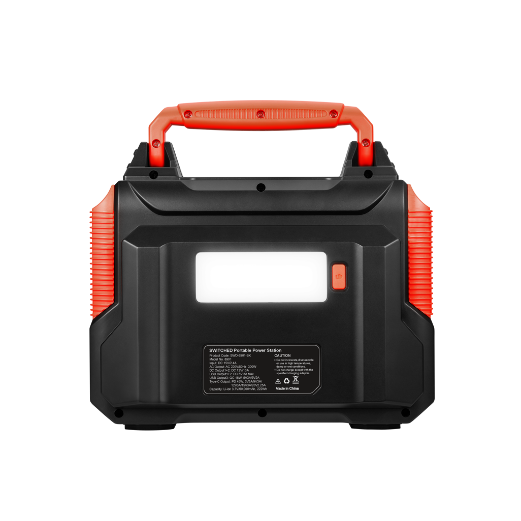 Switched 300W Portable Power Station (222WH) | SWD-8901-BK