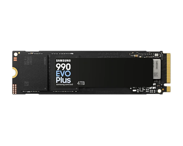 SAMSUNG 990 Evo Plus 4TB NVMe SSD – PCIe 4.0 x4 / 5.0 x2, Up to 7250 MB/s Read, V-NAND TLC, HMB, In-House Controller